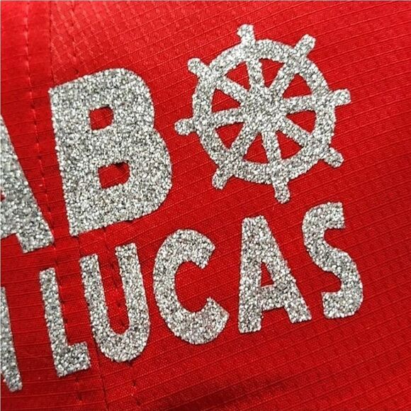 🔹️Fitcap Red Cabo San Lucas Mexico Beta Adjustable Athletic Hat - Picture 7 of 13